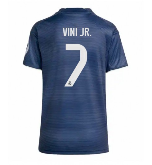 Real Madrid Vinicius Junior #7 Venkovní Dres pro Dámské 2025-26 Krátký Rukáv Real Madrid Vinicius Junior #7 Venkovní Dres pro Dámské 2025-26 Krátký Rukáv